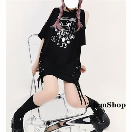 24cmShop アームカットプリントフーディープルオーバー 1188
