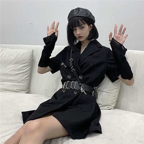 OnePiece  パンク風のブレザースカート 380