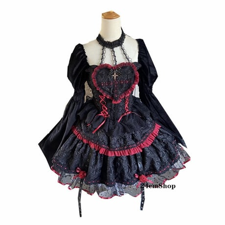 ゴシックウィッチヴァンパイアローズドレス_ドレス opf035