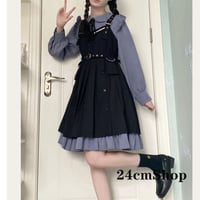 24cmShop 地雷系可愛いワンピースとジャンパースカート2点セット 1283