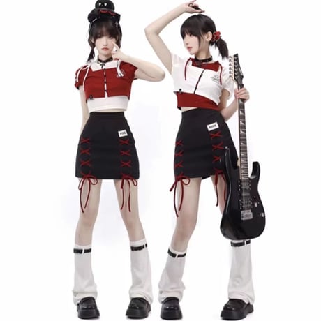 24cmShop ファッションシャツと可愛いスカート2点セット sus019