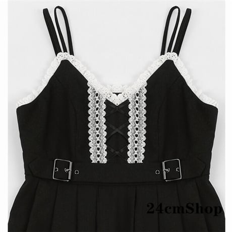 24cmShop 狼の耳肩出しシャツとジャンパースカート1256