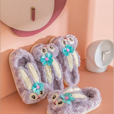 24cmShop 可愛いウサギの耳スリッパ sh053