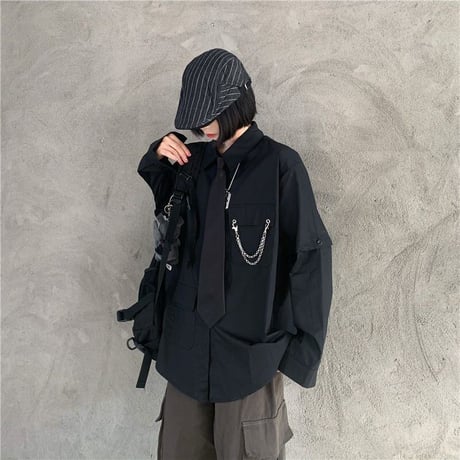 ファッションブラウス ネクタイ  763