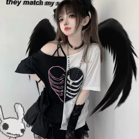 24cmShop サブカルかわいいおしゃれカジュアルTシャツ tx088