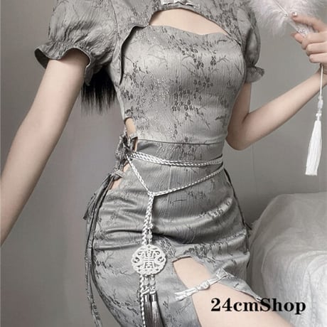 24cmShop 大人ロリチャイナ風ワンピース 1371