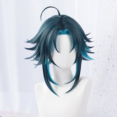 『魈Xiao』原神 Cosウィッグ ヘアネット付き W001