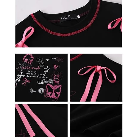 24cmShop サブカルかわいいおしゃれカジュアルTシャツ tx091