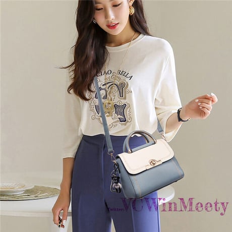 Bags ツインカラー バックル バッグ 594