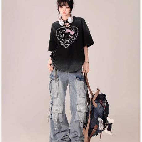 24cmShop量産型 地雷半袖Tシャツtx080