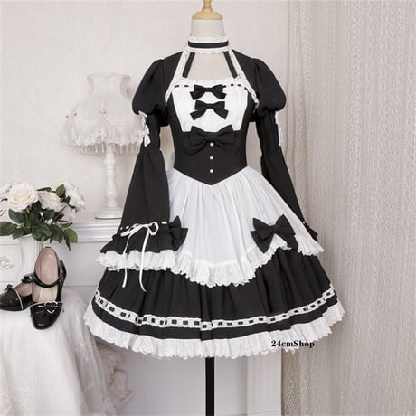 ゴシックフリルメイド服 opf091