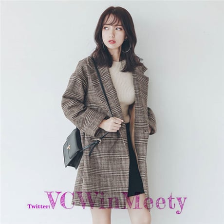 Outer| シックでチェックなチェスターコート 216