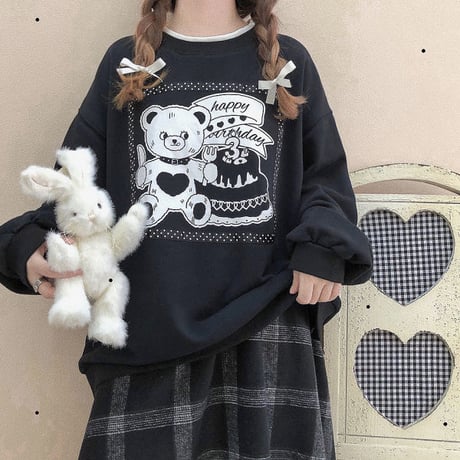 SetUp 長袖Tシャツ+チェックスカート2点セット  623