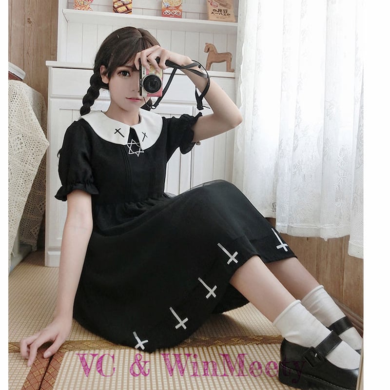 六芒星 十字架ワンピース 171 | 可愛い服量産型服通販24cm 六芒星 十字架ワンピース 171 | 可愛い服量産型服通販24cm