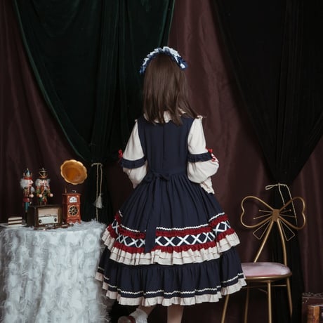 LoveHerHome フロントフリルリボンドーリーワンピース  622