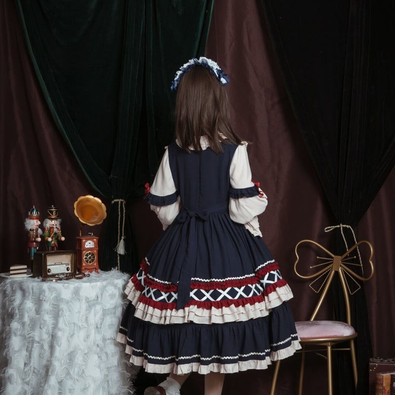 LoveHerHome フロントフリルリボンドーリーワンピース 622 | 可愛い服