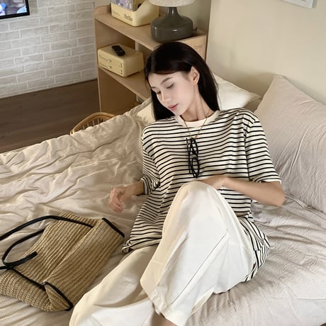 24cmShop 韓国ファッションTシャツ + ズボン2点セット sus092