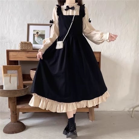 24cmShop ファッション かわいいワンピース2点セットops114