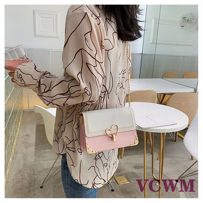 刺繍ハートチェーンショルダーバッグ 1043 | 可愛い服量産型服 刺繍ハートチェーンショルダーバッグ 1043 | 可愛い服量産型服