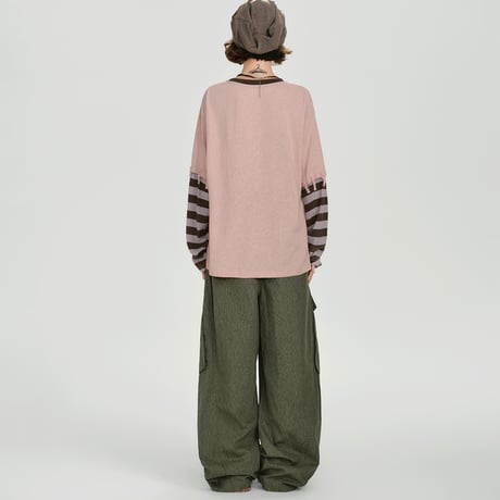 24cmShop韓国ファッションかわいいTシャツ二枚重ねT tx103