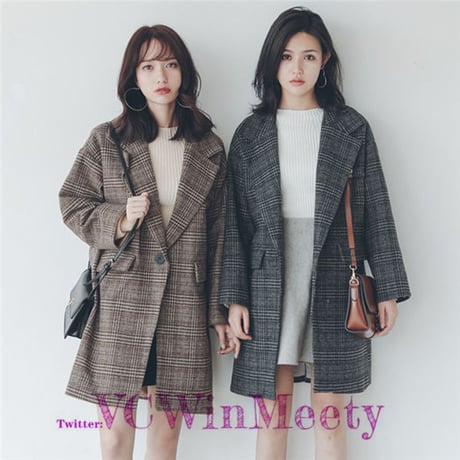 Outer| シックでチェックなチェスターコート 216
