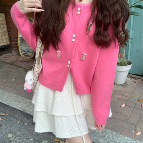 Kawaii Knit Short Jacket  wt048