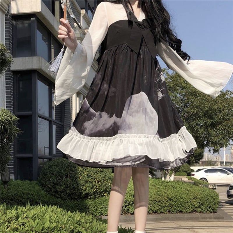 おすすめ！150 イピンコパリーノ　最高級ワンピース　ポンポネット OnePiece 夜空のワンピース 415 | 可愛い服量産型服通販24cm