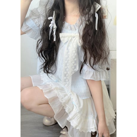 韓国ファッションかわいいトップス +スカート2点セットsus138