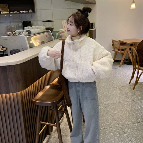 Kawaii White Cotton Short Jacket  wt047