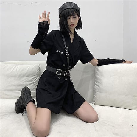 OnePiece  パンク風のブレザースカート 380