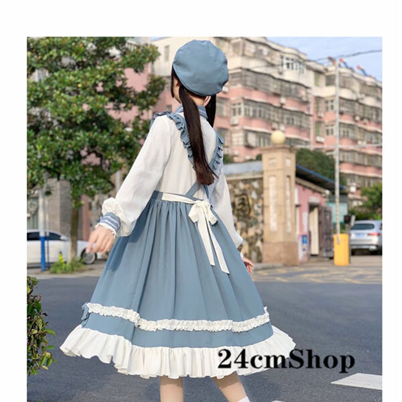 24cmShop重ね着風フリルリボンガーリーワンピース 612 | 可愛い