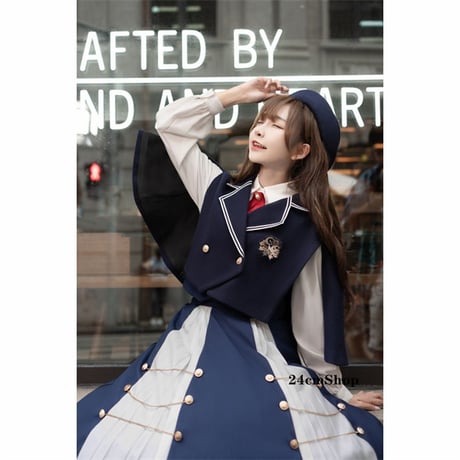 アカデミックケープ付き制服セットアップ opf137