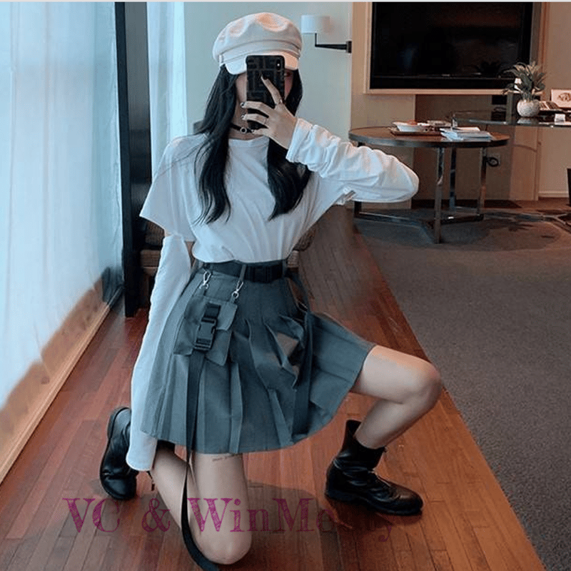 SetUp 長袖Tシャツ+プリーツスカート 145 | 可愛い服量産型服通販24cm