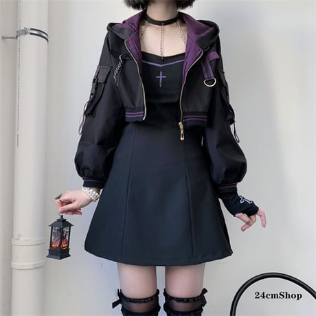 24cmShop サブカル系ショートジャケットとワンピースsuf013