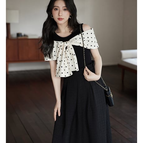 24cmShop 韓国ファッション かわいい半袖+長いスカート 2点セット sus067