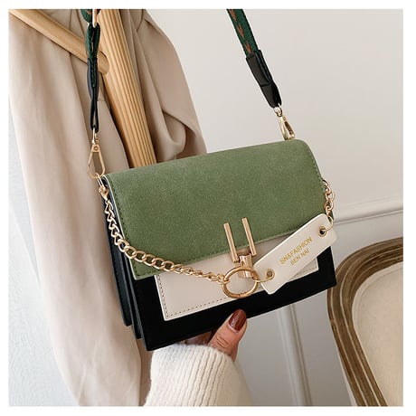 Bags ツインカラー ミニレザーバッグ 596