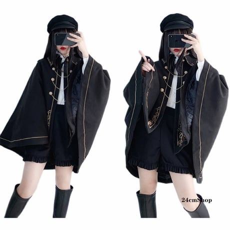 24cmShop かわいいブラック系伯爵ケープ wt011