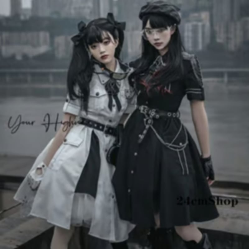 軍服ロリータワンピース_デビルヘビ2.0 opf134 | 可愛い服量産型服通販