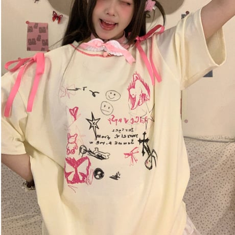 24cmShop韓国ファッションかわいい Tシャツ  tx083