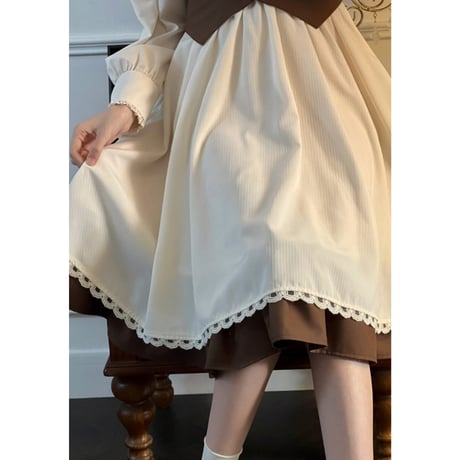 韓国ファッションかわいいワンピース2点セットops096