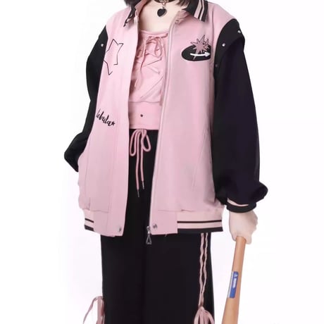ピンクのカジュアルファッションスーツ3点セットsus110 Bセット