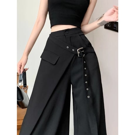 24cmShop 韓国ファッションブラック系ズボンkz032