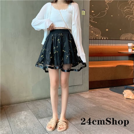 24cmShop Aメッシュの可愛いスカート 1199