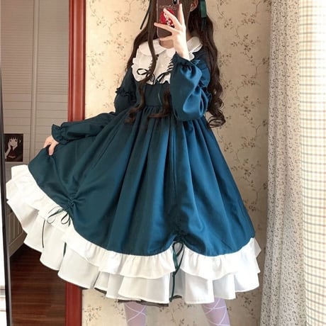 ロリータのファッションワンピース 979
