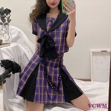 上着+制服スカートファッション2点セット  969