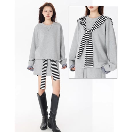 24cmShop韓国ファッションかわいいスカート3点セット sus172