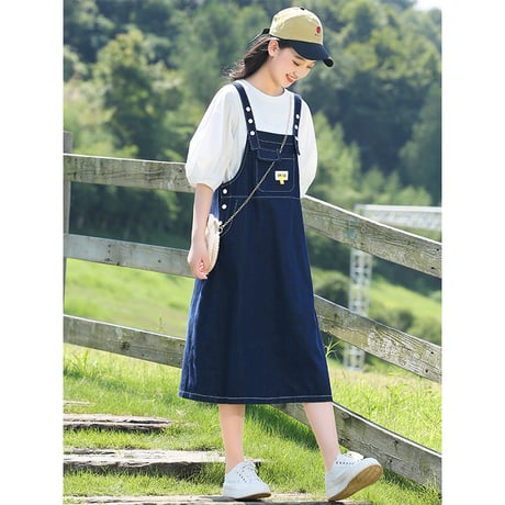 韓国ファッションかわいいワンピース2点セットsus140
