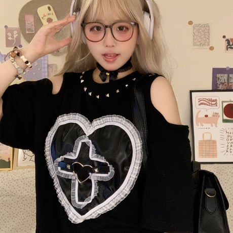24cmShop サブカルかわいいおしゃれカジュアルTシャツ tx089