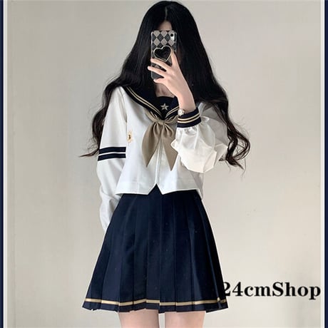 24cmshop  JKセーラー服+スカート2セット 1153