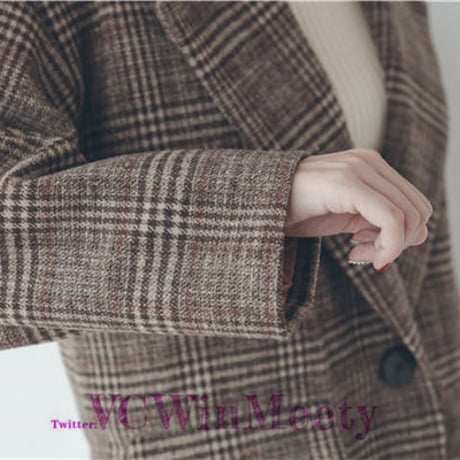 Outer| シックでチェックなチェスターコート 216